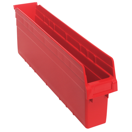 Bacs pour &eacute;tag&egrave;re Store-Max, 4-3/8" la x 8" H x 23-5/8" p, Rouge, Capacit&eacute; 68 lb The Estey Group