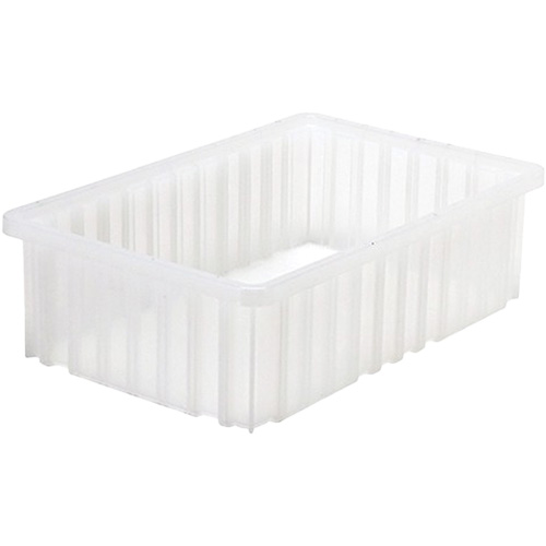 Contenant Divider Box, Plastique, 16,5" la x 10,875" p x 5" h, Gris The Estey Group