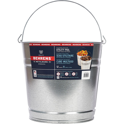Pail, Galvanized Steel, 11 L The Estey Group