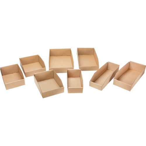 Deep Corrugated Parts Bins, 1-7/8" W x 17-1/8" D x 4-1/2" H, Beige The Estey Group