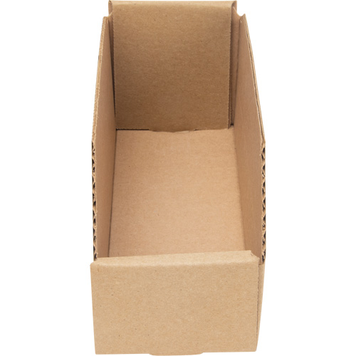 Boîtes profondes en carton ondul&eacute;, 3-3/4" la x 11-1/4" p x 4-1/2" h, Beige The Estey Group