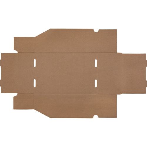 Deep Corrugated Parts Bins, 7-5/8" W x 11-5/16" D x 4-1/2" H, Beige The Estey Group