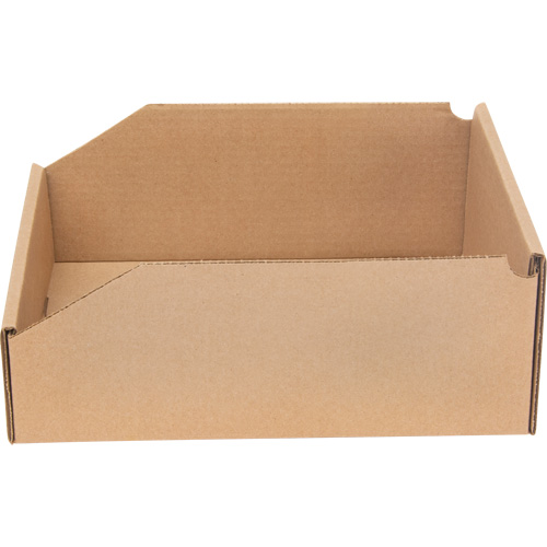 Boîtes profondes en carton ondul&eacute;, 11-3/4" la x 11-1/4" p x 4-1/2" h, Beige The Estey Group