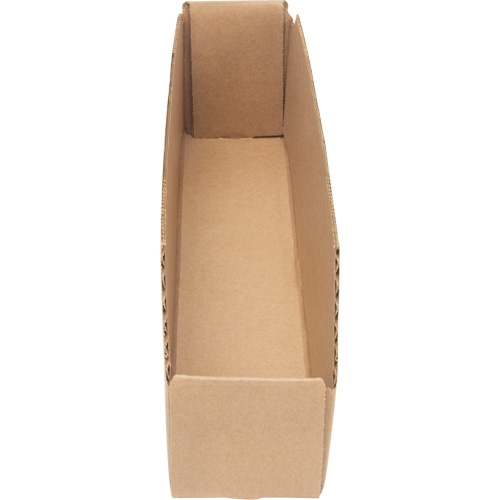 Deep Corrugated Parts Bins, 1-7/8" W x 17-1/8" D x 4-1/2" H, Beige The Estey Group