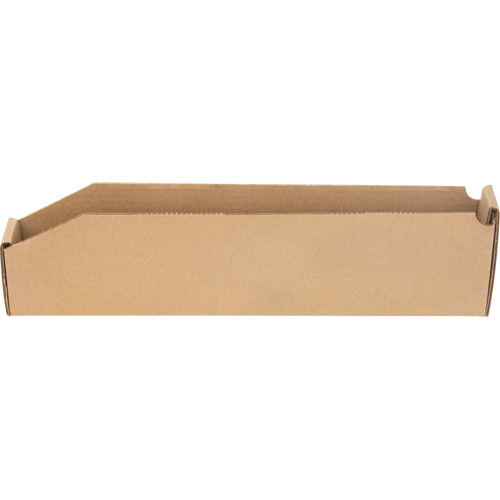 Deep Corrugated Parts Bins, 2-7/8" W x 17-1/4" D x 4-1/2" H, Beige The Estey Group