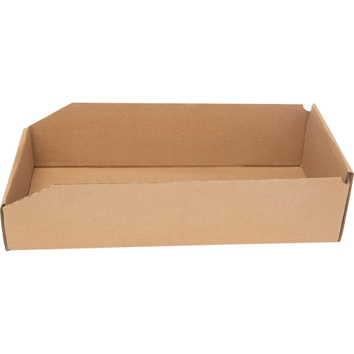 Boîtes profondes en carton ondul&eacute;, 7-3/4" la x 17-1/4" p x 4-1/2" h, Beige The Estey Group