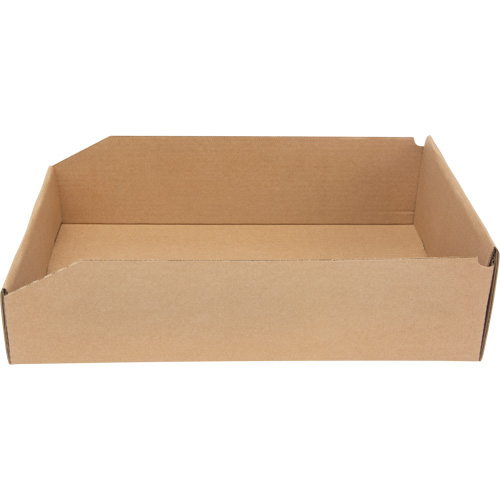Deep Corrugated Parts Bins, 11-3/4" W x 17-1/4" D x 4-1/2" H, Beige The Estey Group