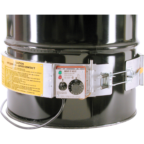 Thermostat Control Heaters, Steel Drums, 55 US gal (45 imp. gal.), 200°F - 400°F, 120 V The Estey Group