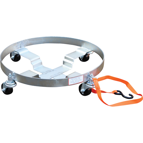 Multi-Tier Drum Dollies, Steel, 900 lbs. Capacity, 23-1/2" Diameter, Rubber Casters The Estey Group