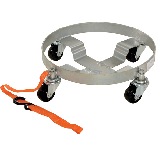Multi-Tier Drum Dollies, Steel, 900 lbs. Capacity, 19" Diameter, Rubber Casters The Estey Group