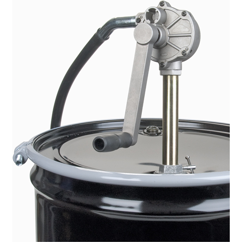 Rotary Type Drum Pump, Aluminum, Fits 15-55 Gal., 6-3/4 oz. per revolution The Estey Group