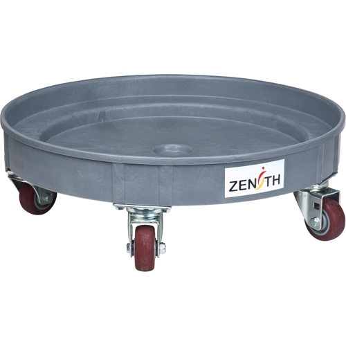 Socle roulant pour baril de confinement des fuites, 24,25" dia. X 7,625" h, Cap. de d&eacute;versement 1,5 gal. US The Estey Group