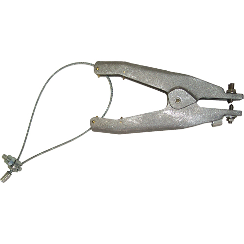 Prise de masse statique (s&eacute;rie GAT), Corps en Aluminium coul&eacute;, Pointe style cuvette en Laiton, 1 pointe style cuvette isol&eacute;e Configuration, 1-1/4" Ouverture max. The Estey Group