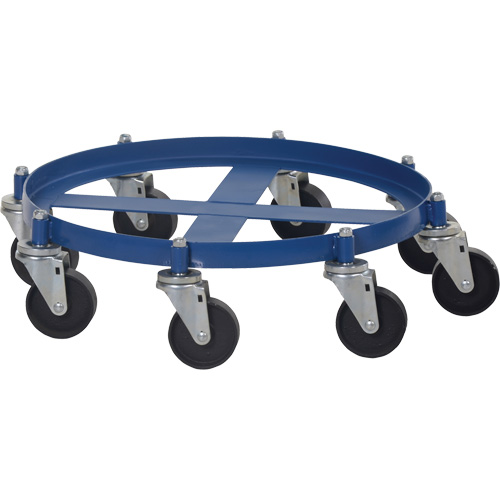 Chariot pour baril octogonal, Acier, Capacit&eacute;e 2000 lb, Diam&egrave;tre 27-1/16", Roue en Fonte The Estey Group