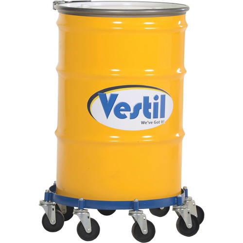 Chariot pour baril octogonal, Acier, Capacit&eacute;e 2000 lb, Diam&egrave;tre 27-1/16", Roue en Fonte The Estey Group