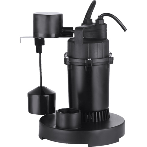 Pompe de puisard submersible thermoplastique, 2560 gal./h, 115 V, 4,6 A, 1/3 CV The Estey Group