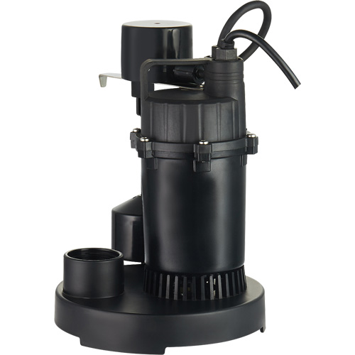 Pompe de puisard submersible thermoplastique, 2560 gal./h, 115 V, 4,6 A, 1/3 CV The Estey Group