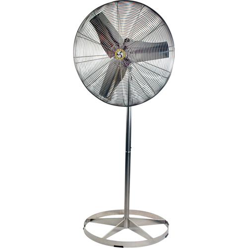 Stainless Steel Food Service Washdown Air Circulating Fans, Industrial, 1 Speed, 24" Diameter The Estey Group