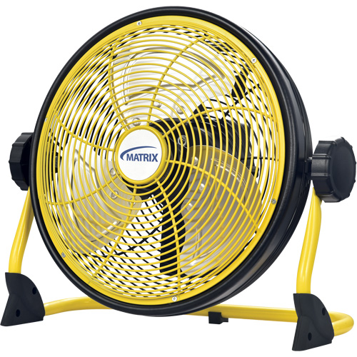 Rechargeable Indoor/Outdoor Fan with USB port, Commercial, Variable Speed, 12" Diameter The Estey Group