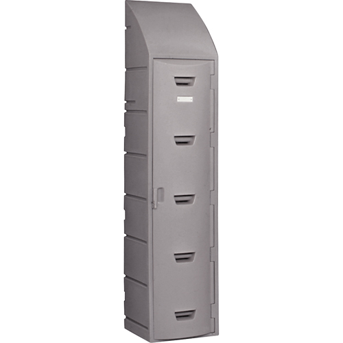 Casier, 15" x 18" x 73", Gris, Assembl&eacute; The Estey Group