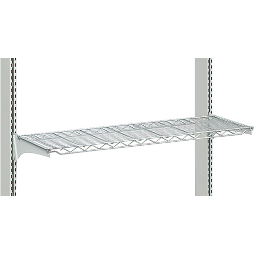 Postes de travail modulaires ergonomiques - Tablettes en fil m&eacute;tallique The Estey Group