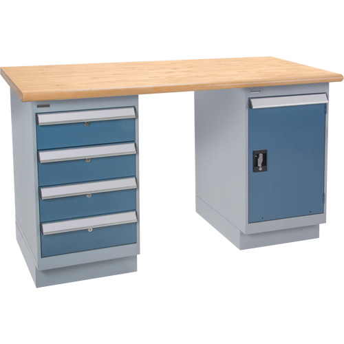 &eacute;tabli pr&eacute;conçu, Porte & tiroirs, Cap 2500 lb, 72" la x 36" p, 34" h The Estey Group