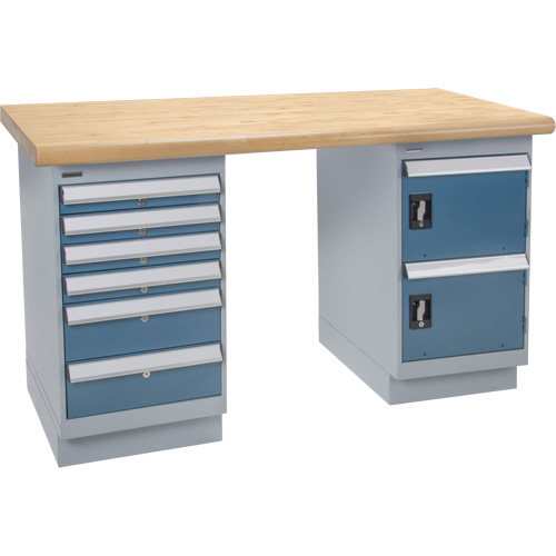 &eacute;tabli, Porte & tiroirs, Cap 2500 lb, 72" la x 36" p, 34" h The Estey Group