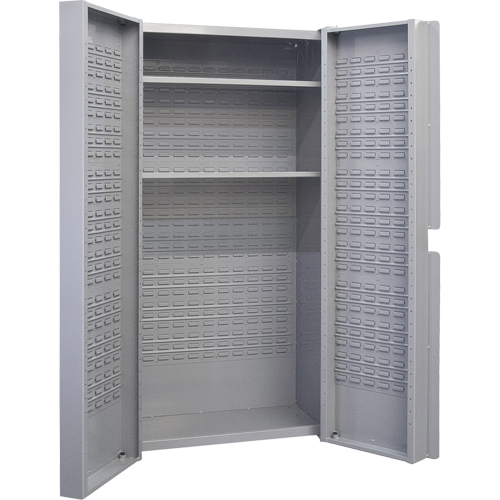 Deep Door Combination Cabinet, 38" W x 24" D x 72" H, Grey The Estey Group