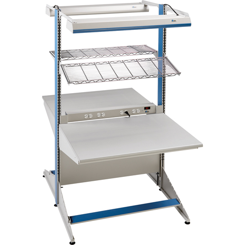 Arlink Preconfigured Workstation, 36" W x 56" D x 84" H, Double Sided Corner Add-On The Estey Group
