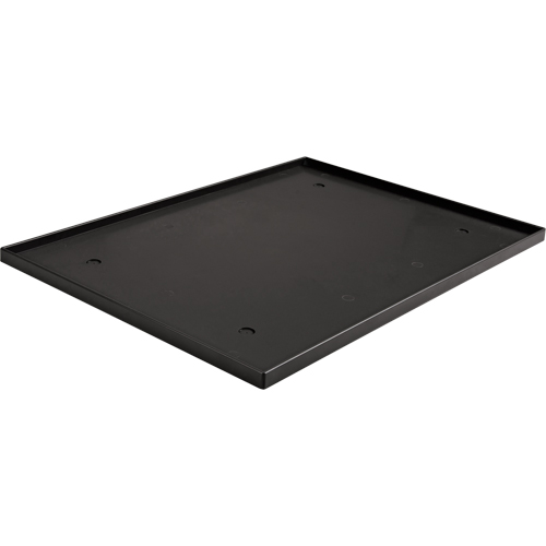 Fond de casier, Convient aux casiers 12" x 18", Noir, Plastique The Estey Group