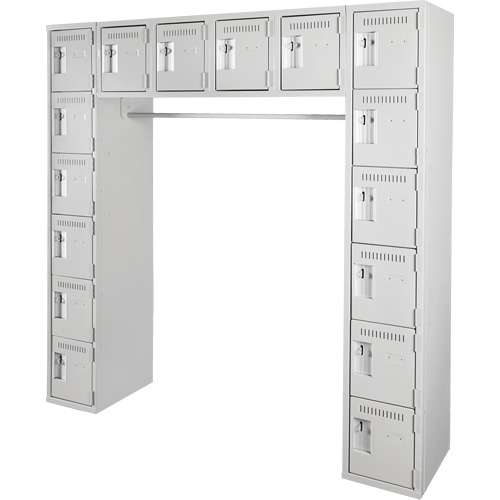 Assembled Archettes Clean Line Economy Lockers, 16 -tier, Bank of 3, 18" x 72" x 12", Steel The Estey Group