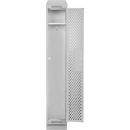 Casiers Clean Line, 12" x 15" x 82", Acier, Gris, Rivet (assembl&eacute;), Perfor&eacute; The Estey Group