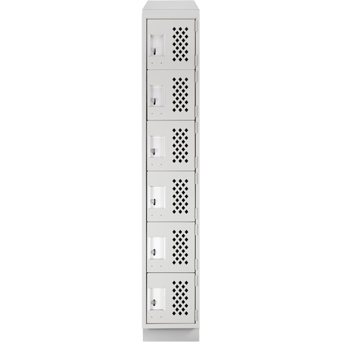 Petit casier perfor&eacute; Clean-Line, 6 niveaux, 12" x 72" x 12", Acier The Estey Group