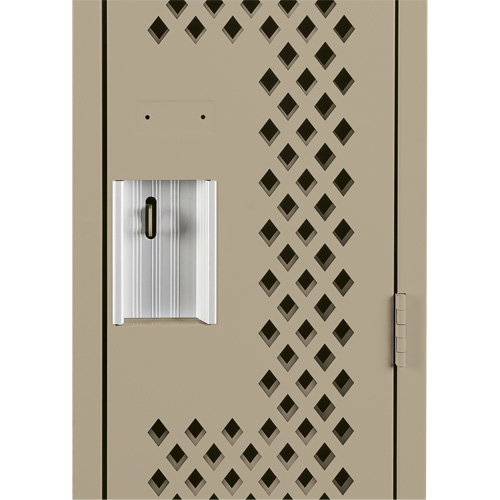 Casiers Clean Line, 12" x 12" x 72", Acier, Beige, Rivet (assembl&eacute;), Perfor&eacute; The Estey Group