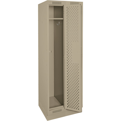 Casiers Clean Line, Bloc de 2, 24" x 15" x 76", Acier, Beige, Rivet (assembl&eacute;), Perfor&eacute; The Estey Group