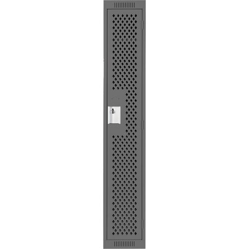 Casiers Clean Line, 12" x 15" x 72", Acier, Charbon, Rivet (assembl&eacute;), Perfor&eacute; The Estey Group