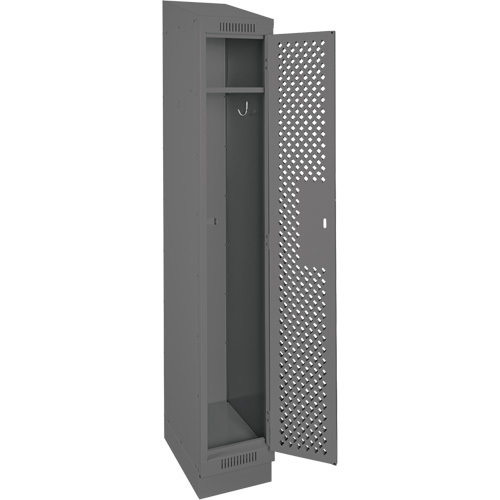 Casiers Clean Line, 12" x 15" x 82", Acier, Charbon, Rivet (assembl&eacute;), Perfor&eacute; The Estey Group