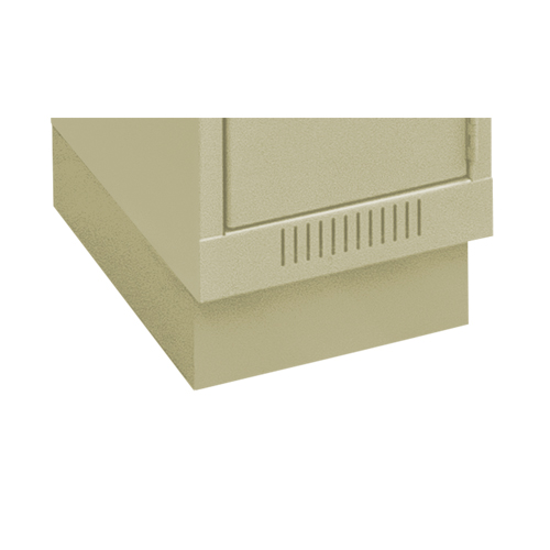 Clean Line Economy Lockers Recessed Base, 1 Banks, 4" H x 12" W x 18" D, Beige, Steel The Estey Group