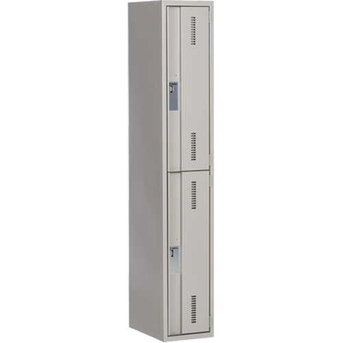 Casiers robustes Concorde, 2 niveaux, 12" x 18" x 72", Acier, Gris, Soud&eacute; (assembl&eacute;) The Estey Group