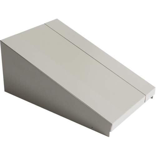 Dessus inclin&eacute; pour casiers robustes enti&egrave;rement soud&eacute; Concorde, Bloc de 1, 18" p x 12" la x 6" ha, Gris, Acier The Estey Group