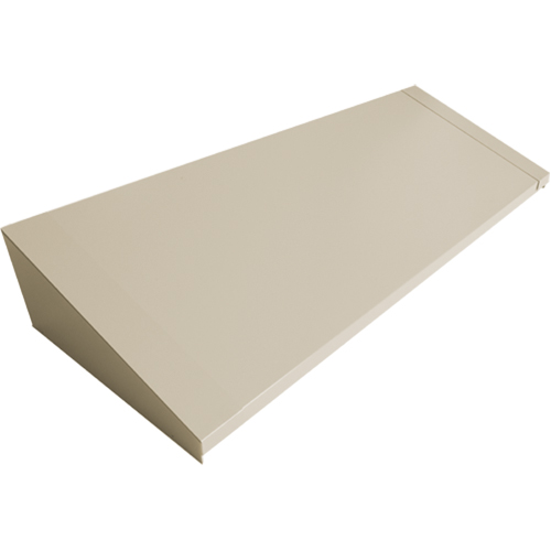 All-Welded Concorde - Heavy-Duty Lockers Sloping Top, 4 Bank, 18" D x 48" W x 6" H, Beige, Steel The Estey Group