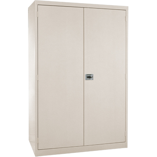 Armoires de rangement Hi-Boy profondes, Acier, 4 Tablettes, 72" h x 36" la x 24" P, Beige The Estey Group