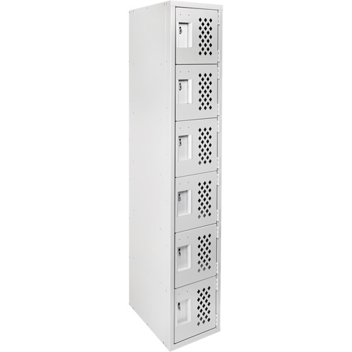 Petit casier perfor&eacute; Clean-Line, 6 niveaux, 12" x 72" x 12", Acier The Estey Group