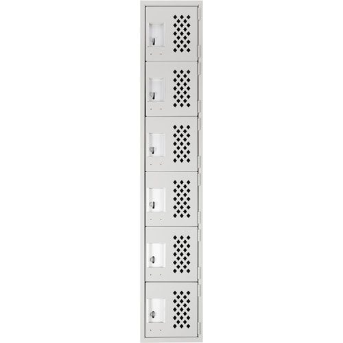 Petit casier perfor&eacute; Clean-Line, 6 niveaux, 12" x 72" x 12", Acier The Estey Group