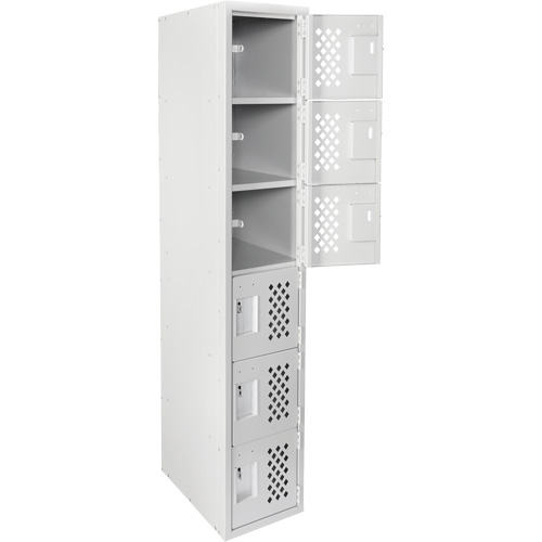 Petit casier perfor&eacute; Clean-Line, 6 niveaux, 12" x 72" x 12", Acier The Estey Group