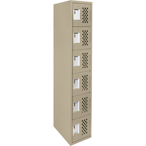 Petit casier perfor&eacute; Clean-Line, 6 niveaux, 12" x 72" x 12", Acier The Estey Group