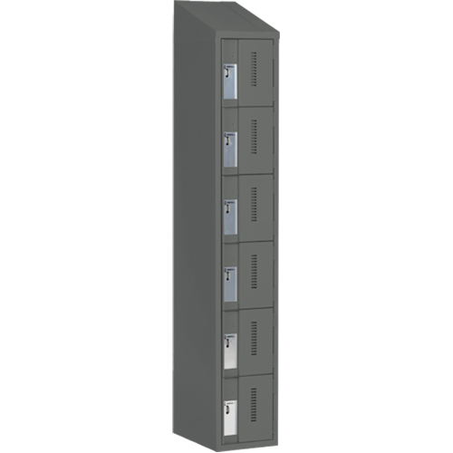 Casiers robustes Concorde, 6 niveaux, 12" x 18" x 78", Acier, Charbon, Soud&eacute; (assembl&eacute;) The Estey Group