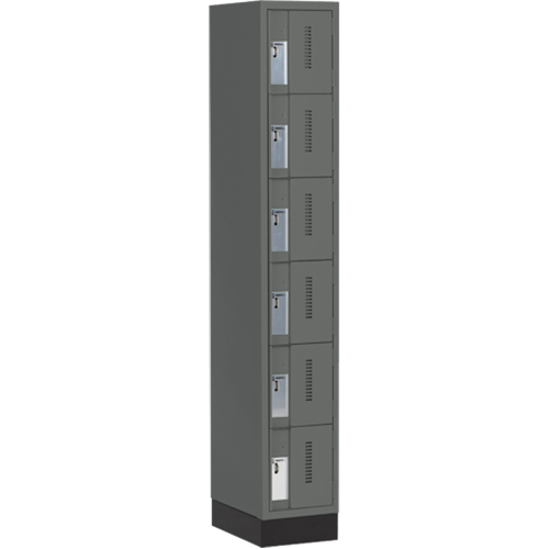 Casiers robustes Concorde, 6 niveaux, 12" x 18" x 76", Acier, Charbon, Soud&eacute; (assembl&eacute;) The Estey Group