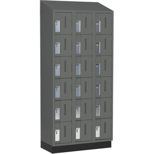 Casiers robustes Concorde, 6 niveaux, Bloc de 3, 36" x 18" x 82", Acier, Charbon, Soud&eacute; (assembl&eacute;) The Estey Group