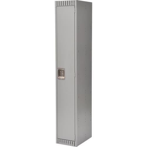 Lockers, 12" x 18" x 72", Steel, Grey, Knocked Down The Estey Group